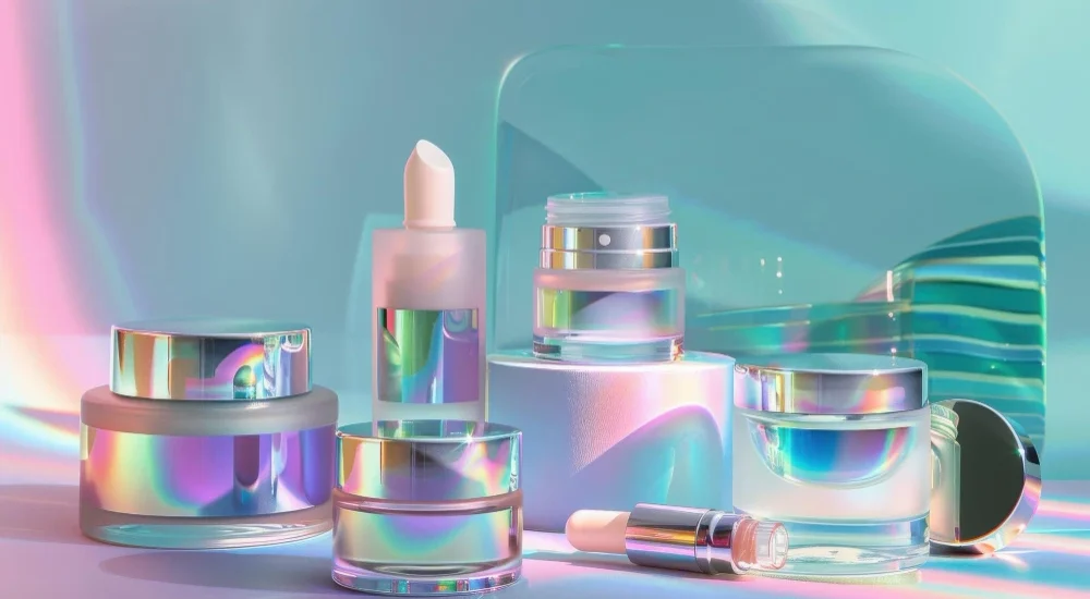Efek Holografik Packaging Skincare