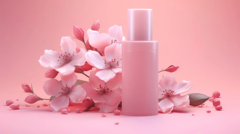 Kemasan Kosmetik Tema Floral