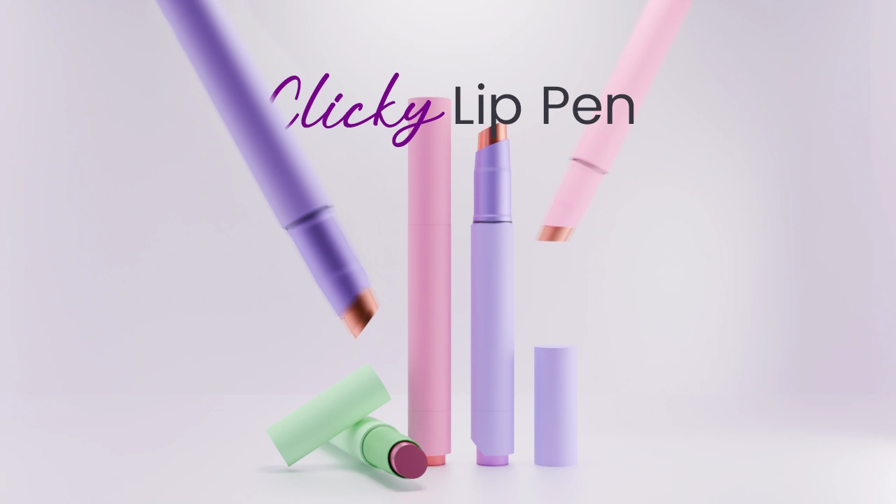 Custom Packaging Clicky Lip Pen