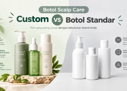 Botol Scalp Care Custom vs Botol Standar
